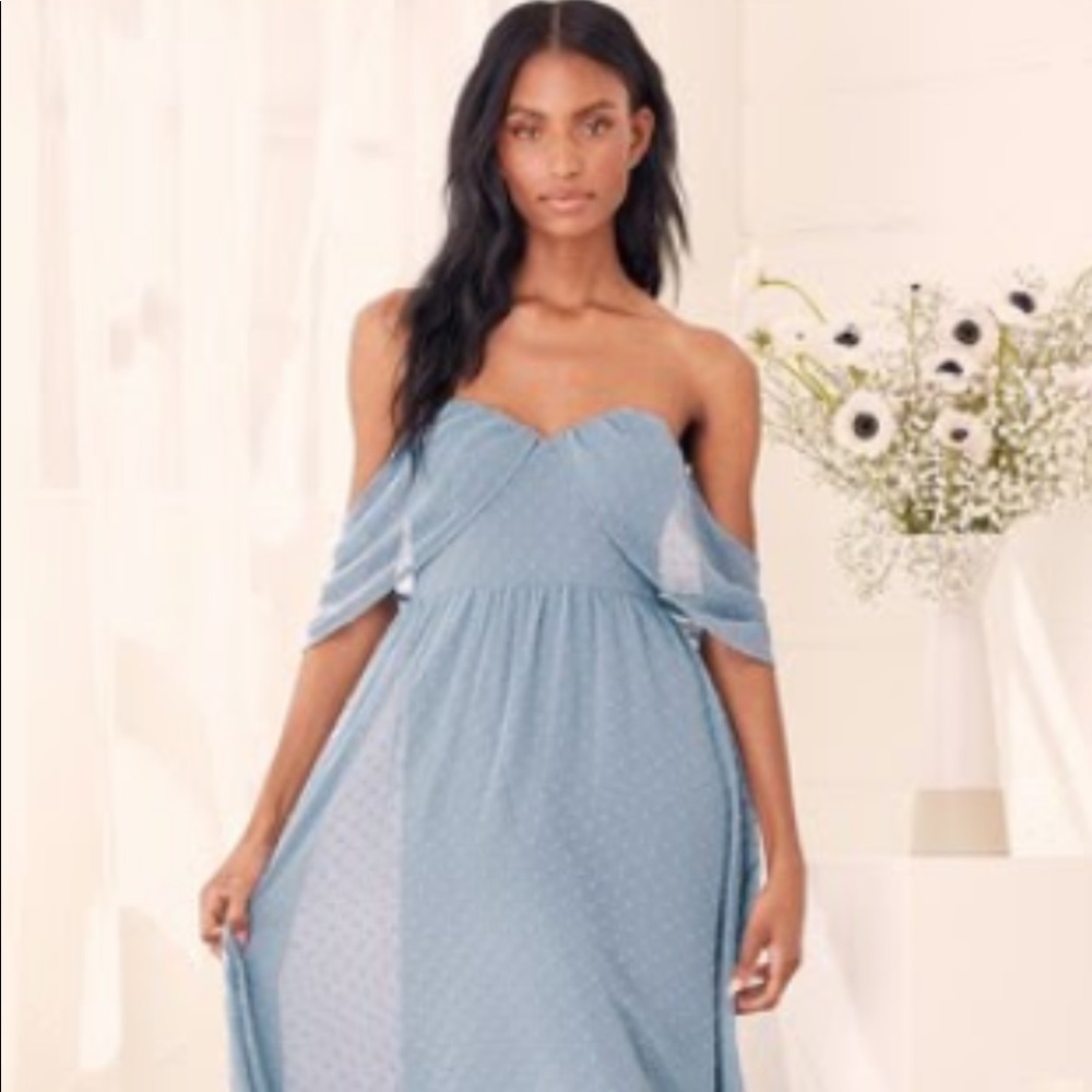 Blue lulu’s bridesmaids dress